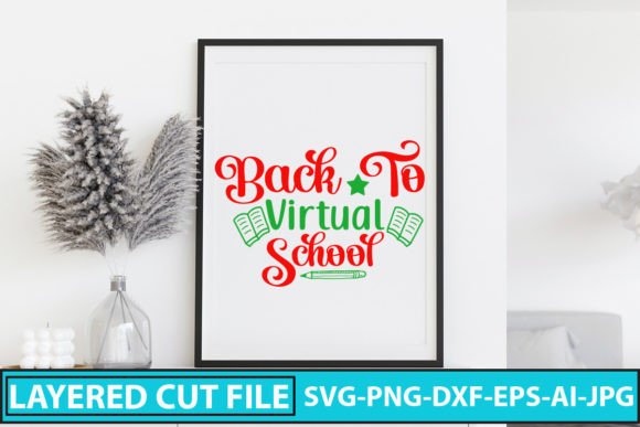 Back to Virtual School SVG Cut File: A Creative Tool for Digital Designers and Educators