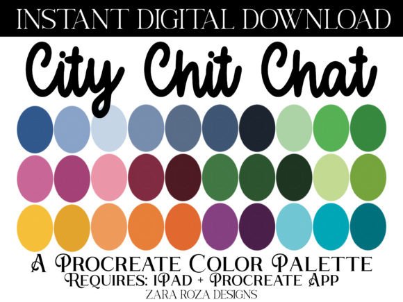 City Chit Chat Procreate Color Palette