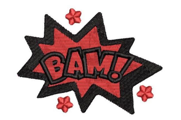 Comic Book Speech Bubble Bam: A Playful Addition to Your Embroidery Projects