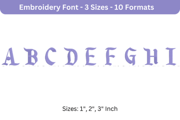Disneyland Font Uppercase a to I: A Versatile Embroidery Solution