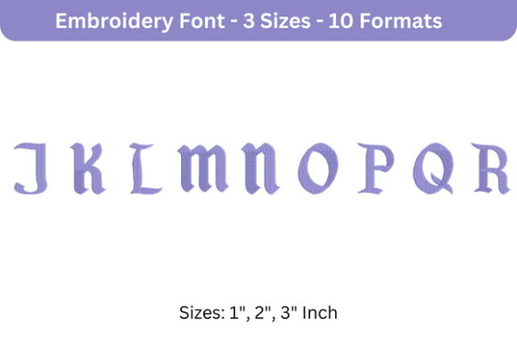 DISNEYLAND FONT UPPERCASE J TO R IN EMBROIDERY DESIGNS