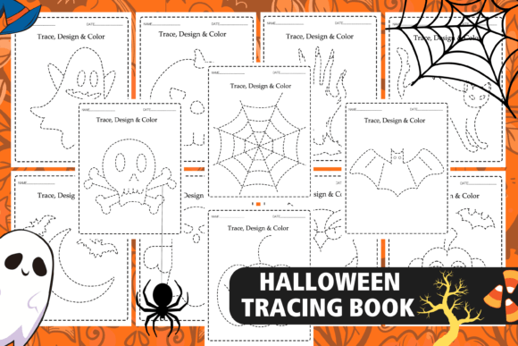 Halloween Tracing Book Pencil Control